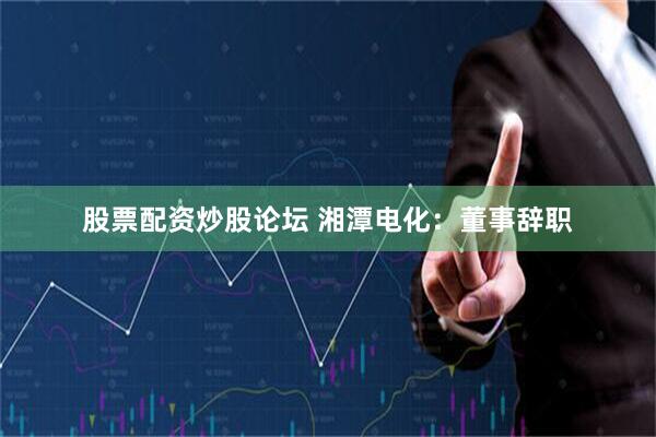 股票配资炒股论坛 湘潭电化：董事辞职